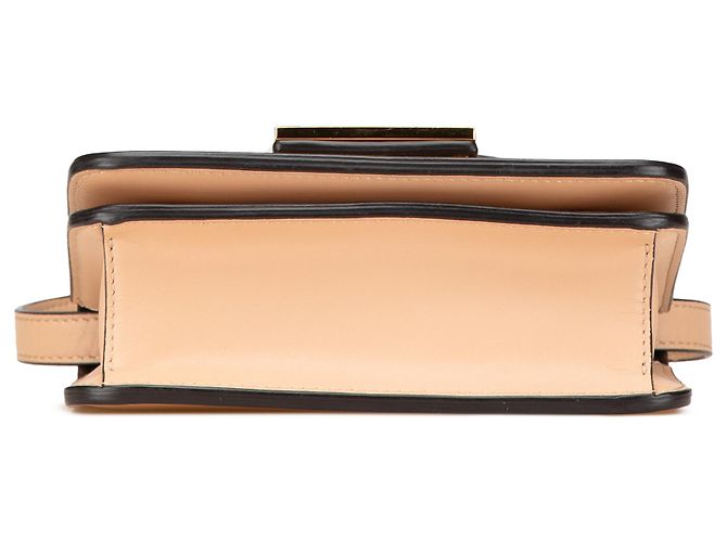 Fendi Beige in Pelle Crystal Fab Crossbody - vista 3