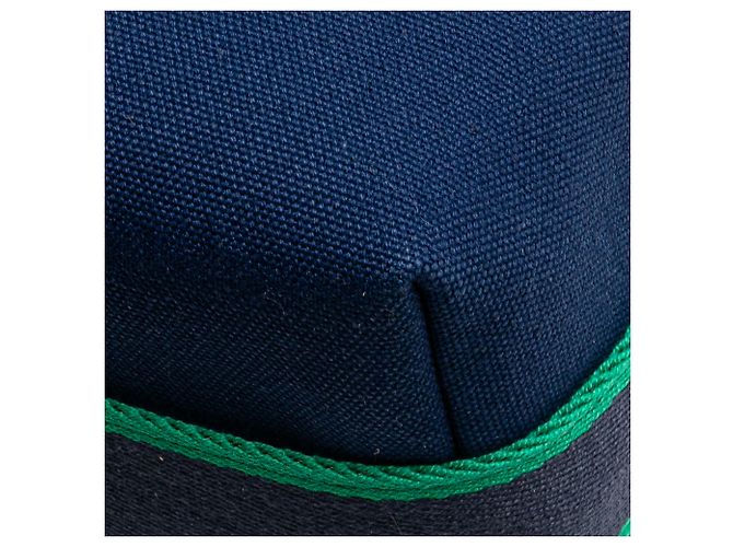 Étui Hermès Blue Small Toile Bride A Brac Bleu Bleu foncé - vue 10