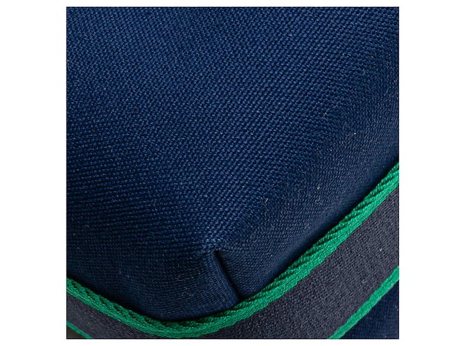 Étui Hermès Blue Small Toile Bride A Brac Bleu Bleu foncé - vue 9