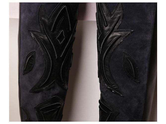 Botas largas Isabel Marant increíbles Azul marino - vista 17