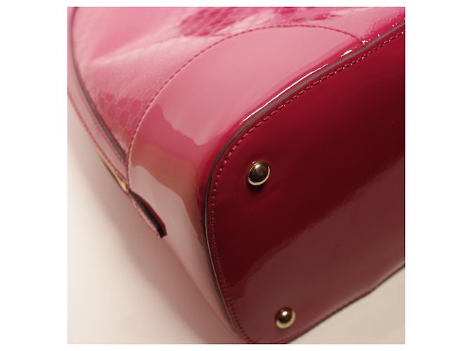 Borsa a mano Gucci in pelle verniciata rosa - vista 10