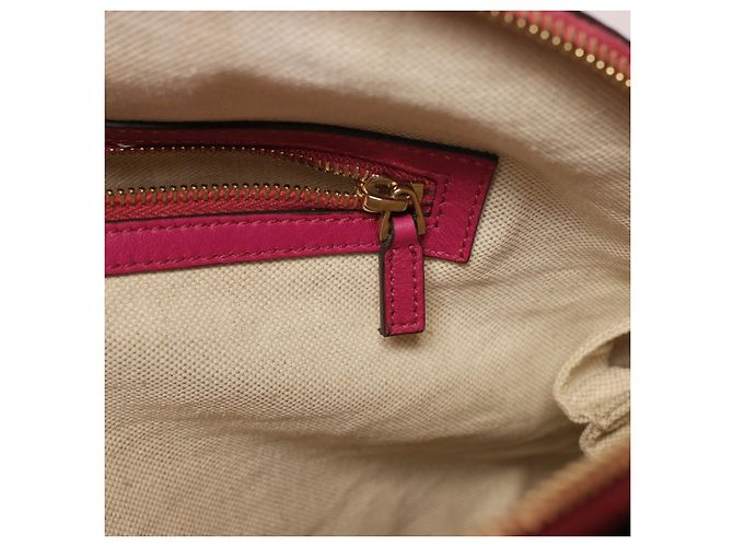 Borsa a mano Gucci in pelle verniciata rosa - vista 16