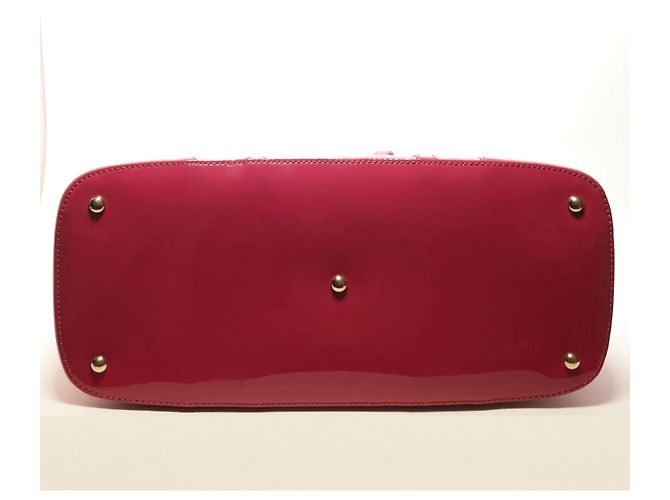 Borsa a mano Gucci in pelle verniciata rosa - vista 9