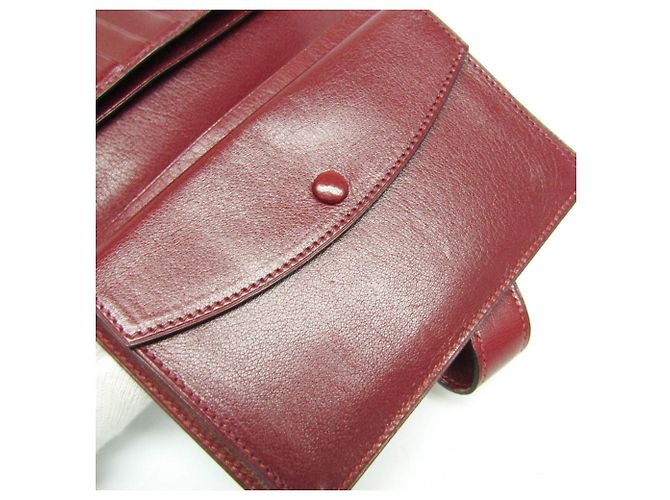 Hermès Billetera bi-fold Hermes Julla en Burdeos - vista 11