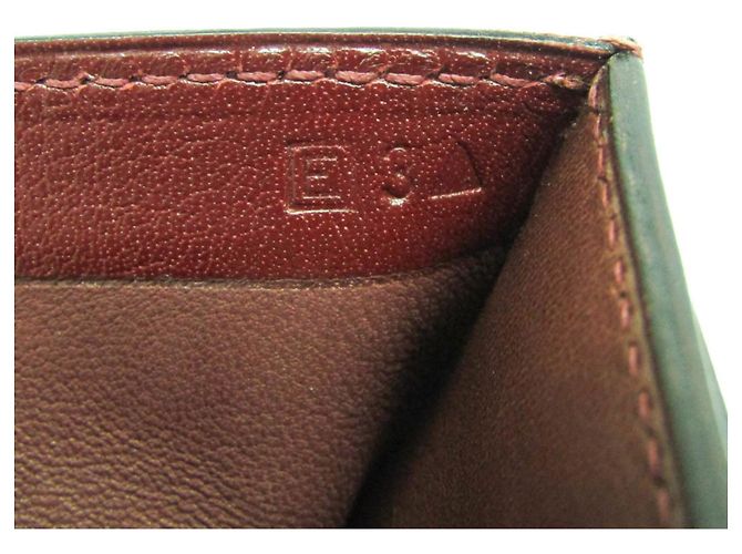 Hermès Billetera bi-fold Hermes Julla en Burdeos - vista 13