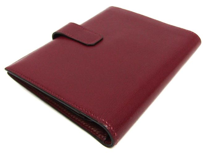 Hermès Billetera bi-fold Hermes Julla en Burdeos - vista 2