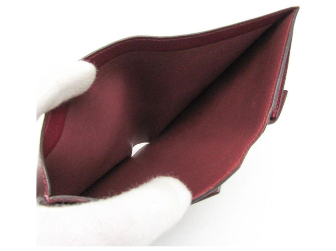 Hermès Billetera bi-fold Hermes Julla en Burdeos - vista 5