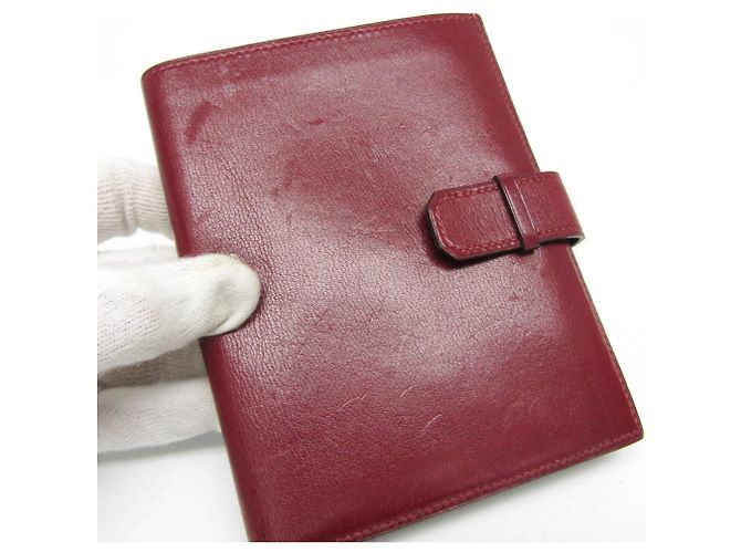 Hermès Billetera bi-fold Hermes Julla en Burdeos - vista 6