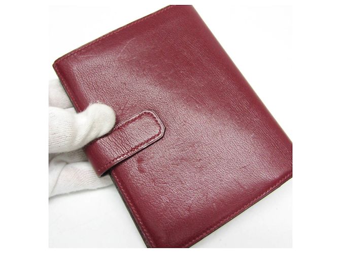 Hermès Billetera bi-fold Hermes Julla en Burdeos - vista 7
