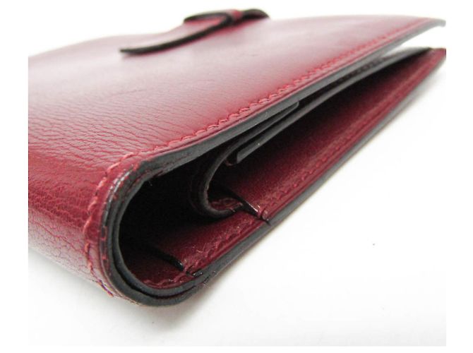 Hermès Billetera bi-fold Hermes Julla en Burdeos - vista 9