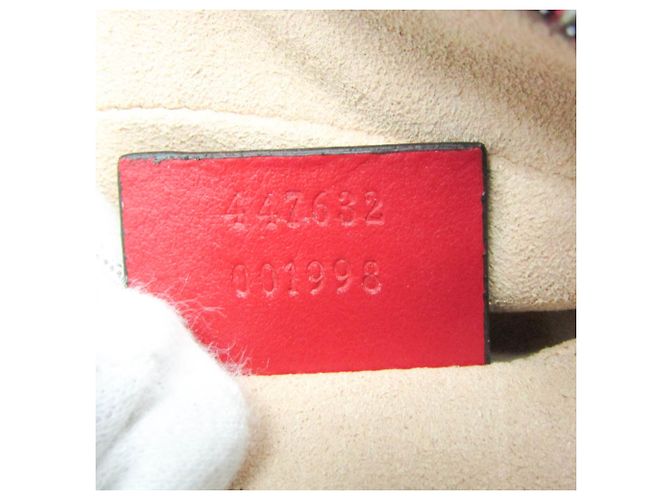 Borsa a tracolla Gucci GG Marmont Small Rosso - vista 11