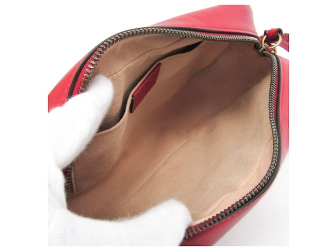 Borsa a tracolla Gucci GG Marmont Small Rosso - vista 3