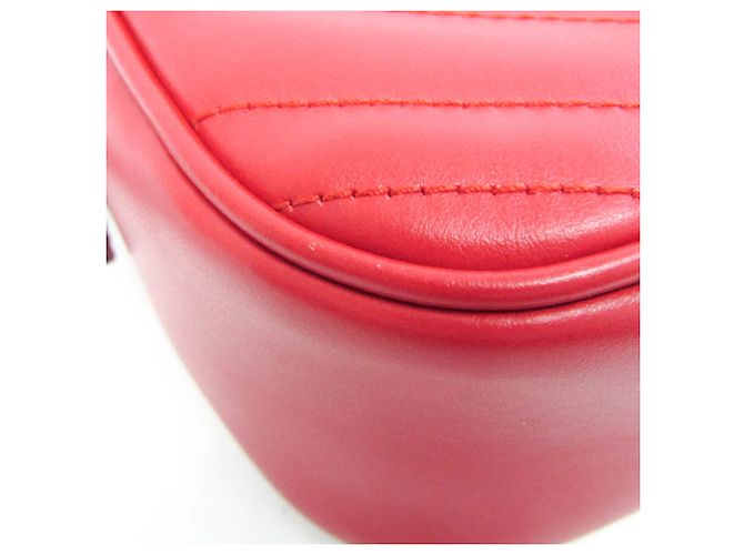 Borsa a tracolla Gucci GG Marmont Small Rosso - vista 4