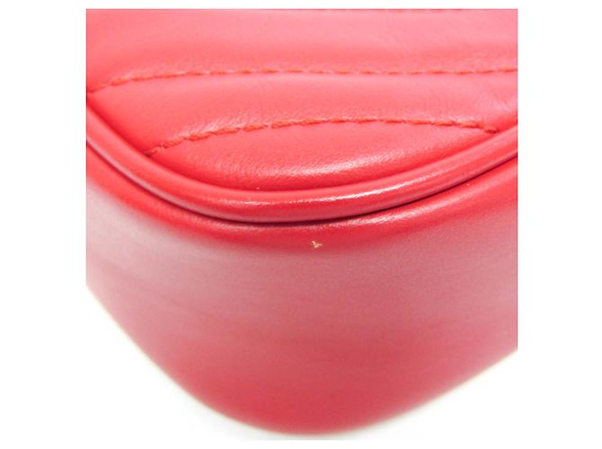 Borsa a tracolla Gucci GG Marmont Small Rosso - vista 5