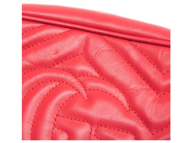 Borsa a tracolla Gucci GG Marmont Small Rosso - vista 8