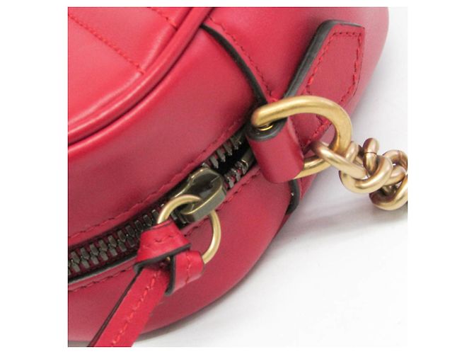 Borsa a tracolla Gucci GG Marmont Small Rosso - vista 9