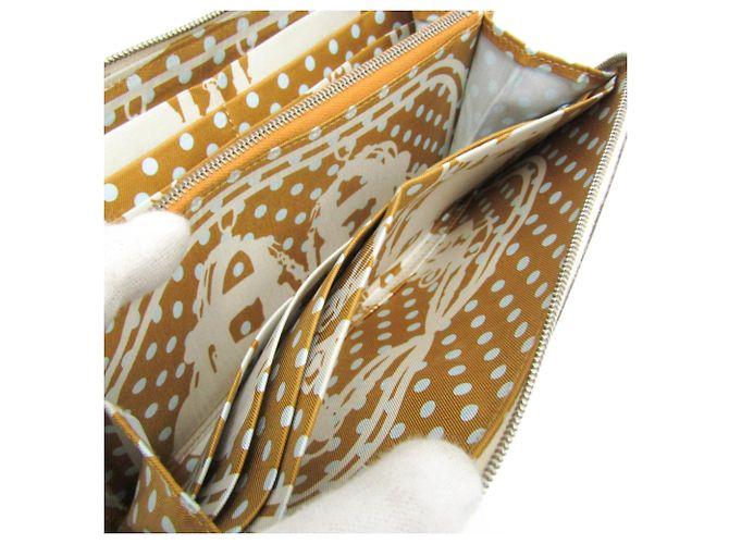 Cartera larga para mujer de cuero Epsom Silk'in Azap de Hermès Crudo - vista 12