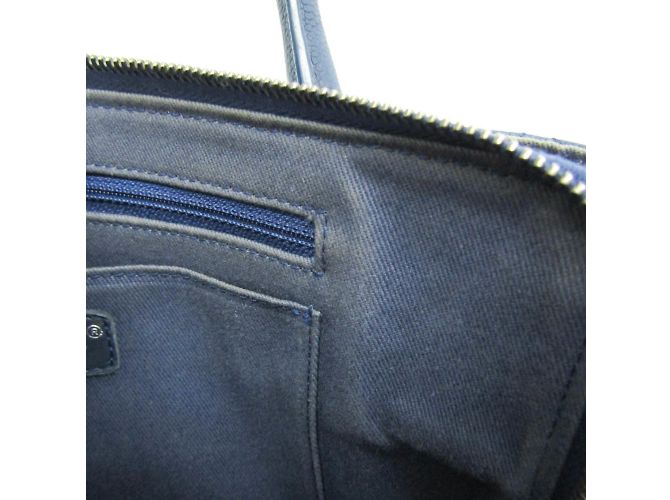 Borsa a mano in pelle di vitello grana marina Chanel Wild Stitch Blu navy - vista 14