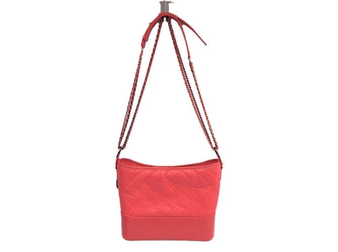 Borsa hobo Chanel Gabrielle De Chanel Rosso - vista 13