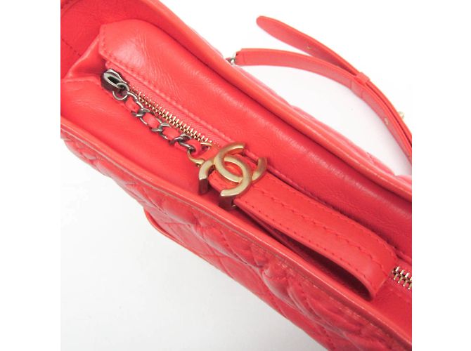 Borsa hobo Chanel Gabrielle De Chanel Rosso - vista 9