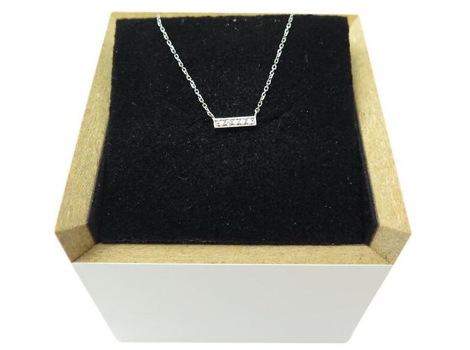 NUOVO COLLIER VANRYCKE MEDELLIN 5 DIAMANTI CM6B1-01 IN ORO BIANCO Argento - vista 9