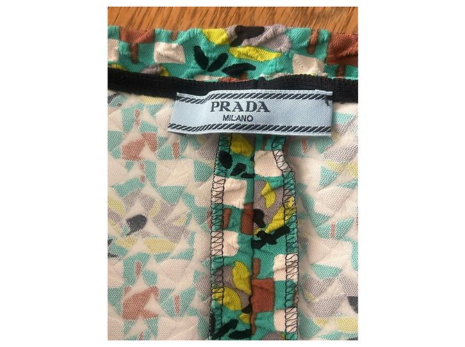 Prada Strap Crop Top with Retro Patterns Multiple colors - view 2