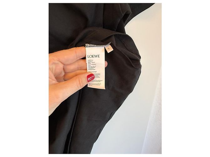 T-shirt Loewe x Suna Fujita in cotone nero - vista 7