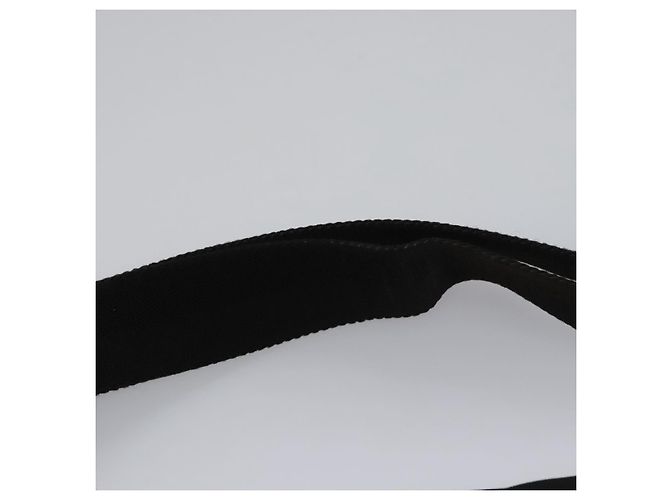 Borsa a vita GUCCI in nylon nero argento 28566 Auth IN054 - vista 14