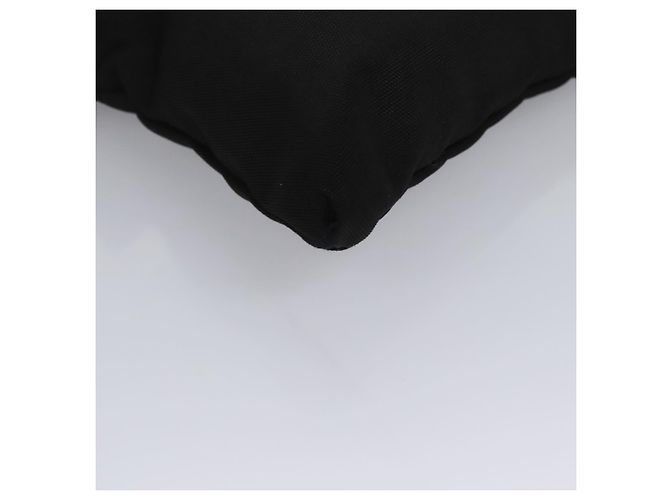 Borsa a vita GUCCI in nylon nero argento 28566 Auth IN054 - vista 15