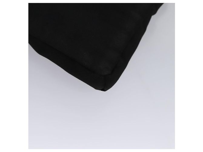 Borsa a vita GUCCI in nylon nero argento 28566 Auth IN054 - vista 17