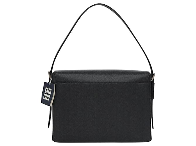 Borsa a Spalla GIVENCHY PVC Nero Argento Auth bs23328 - vista 2