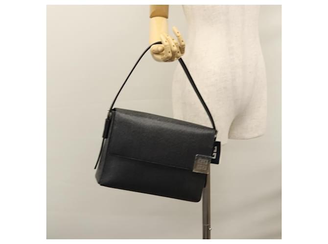Borsa a Spalla GIVENCHY PVC Nero Argento Auth bs23328 - vista 22