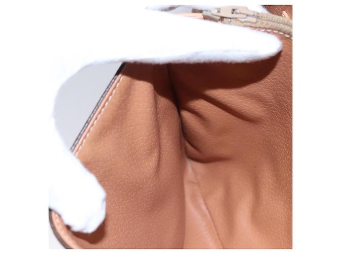 Céline Bolso de hombro de lona Macadam CELINE en cuero PVC marrón dorado Auth mr1129 Castaño - vista 20