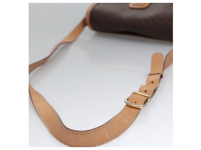 Céline Bolso de hombro de lona Macadam CELINE en cuero PVC marrón dorado Auth mr1129 Castaño - vista 7