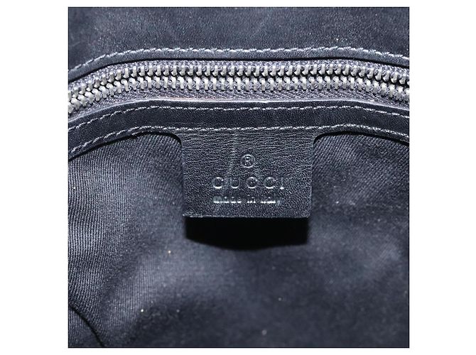 GUCCI GG Canvas Tote Bag Schwarz Silber 109101 Auth nb119 - Ansicht 17