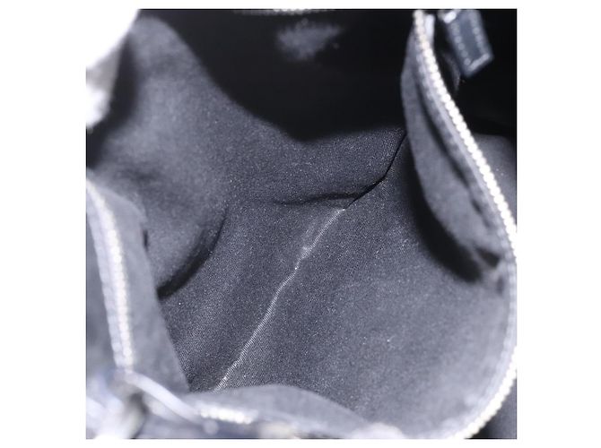 GUCCI GG Canvas Tote Bag Schwarz Silber 109101 Auth nb119 - Ansicht 20