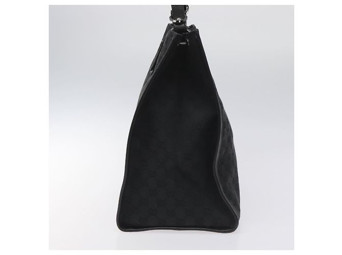 GUCCI GG Canvas Tote Bag Schwarz Silber 109101 Auth nb119 - Ansicht 3