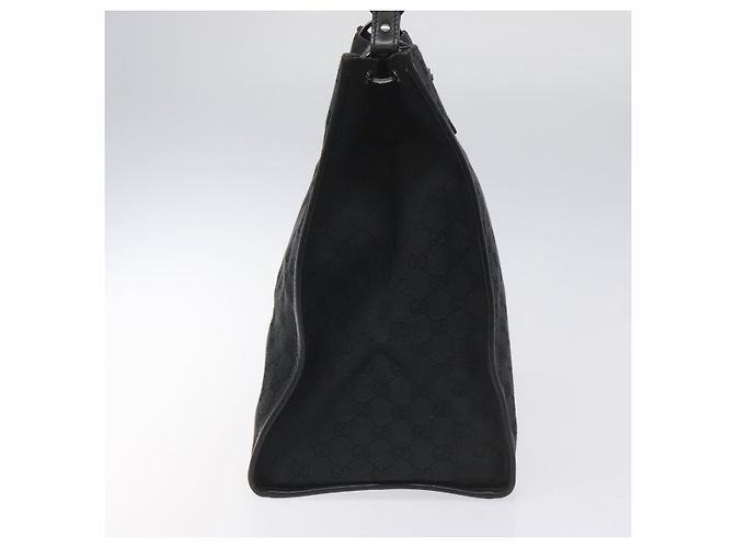 GUCCI GG Canvas Tote Bag Schwarz Silber 109101 Auth nb119 - Ansicht 4