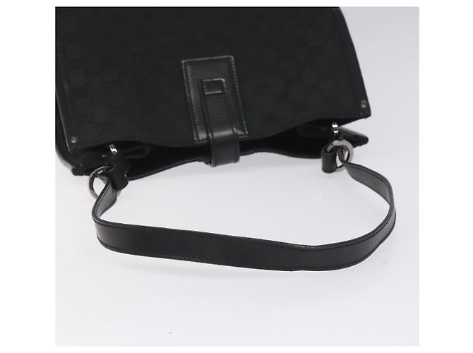 GUCCI GG Canvas Tote Bag Schwarz Silber 109101 Auth nb119 - Ansicht 7