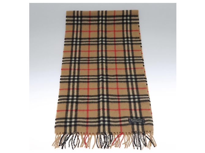 Autre Marque Sciarpa in cashmere Burberrys Nova Check marrone Auth am7804 - vista 2