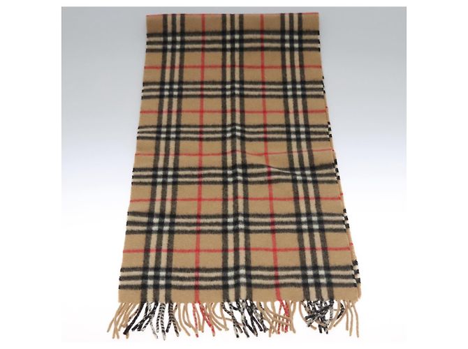 Autre Marque Sciarpa in cashmere Burberrys Nova Check marrone Auth am7804 - vista 3