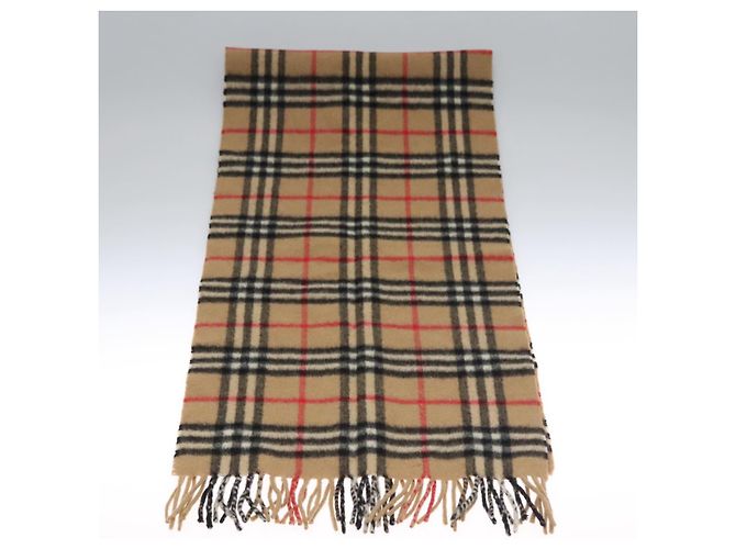 Autre Marque Sciarpa in cashmere Burberrys Nova Check marrone Auth am7804 - vista 4
