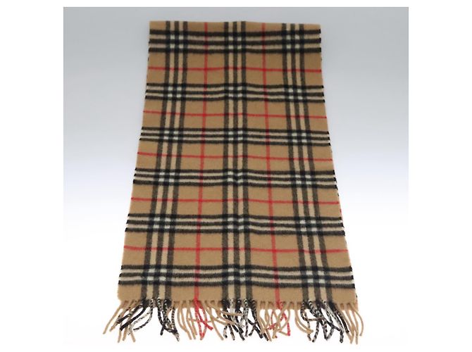 Autre Marque Sciarpa in cashmere Burberrys Nova Check marrone Auth am7804 - vista 5