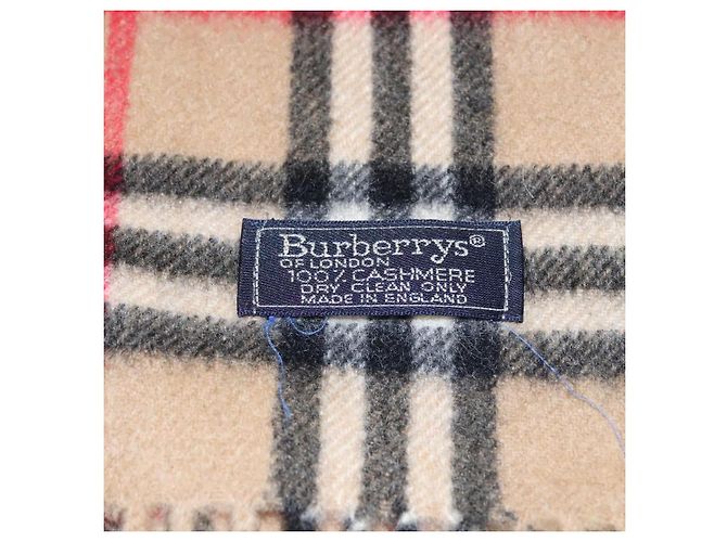 Autre Marque Sciarpa in cashmere Burberrys Nova Check marrone Auth am7804 - vista 8