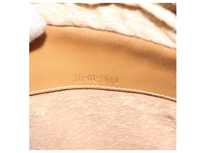 Gucci Borsa a spalla Micro GG Supreme in PVC pelle marrone oro Auth BA351 D'oro - vista 12