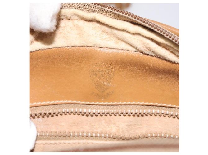 Gucci Borsa a spalla Micro GG Supreme in PVC pelle marrone oro Auth BA351 D'oro - vista 19