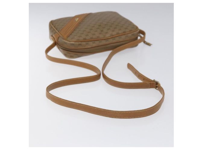 Gucci Borsa a spalla Micro GG Supreme in PVC pelle marrone oro Auth BA351 D'oro - vista 7