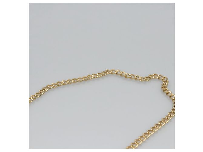 Borsa a spalla in pelle marrone e oro Gancini Chain di Salvatore Ferragamo Auth bs23090 D'oro - vista 14
