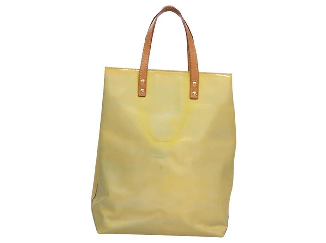 LOUIS VUITTON Monogram Vernis Reade MM Bolsa de mão Cinza M91142 LV Auth bs22838 - vista 2