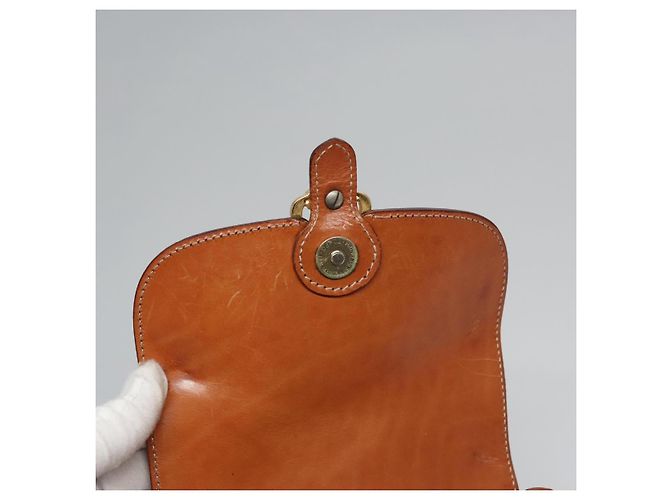 Céline Borsa a spalla in tela Macadam CELINE in pelle PVC marrone oro Auth mr1125 D'oro - vista 10